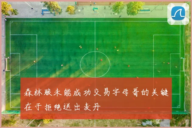 森林狼未能成功交易字母哥的关键在于拒绝送出麦丹